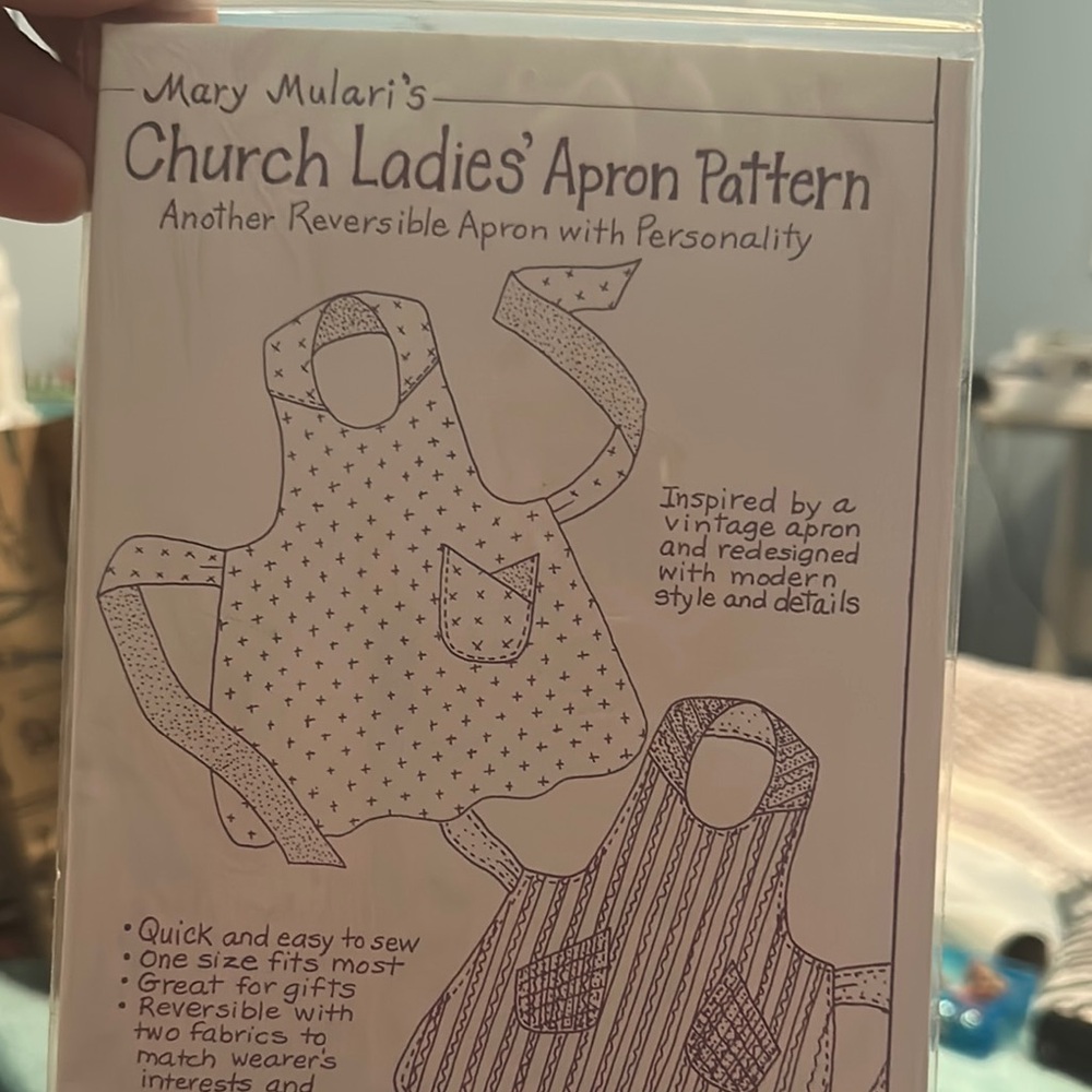 'Church Ladies' Apron Pattern